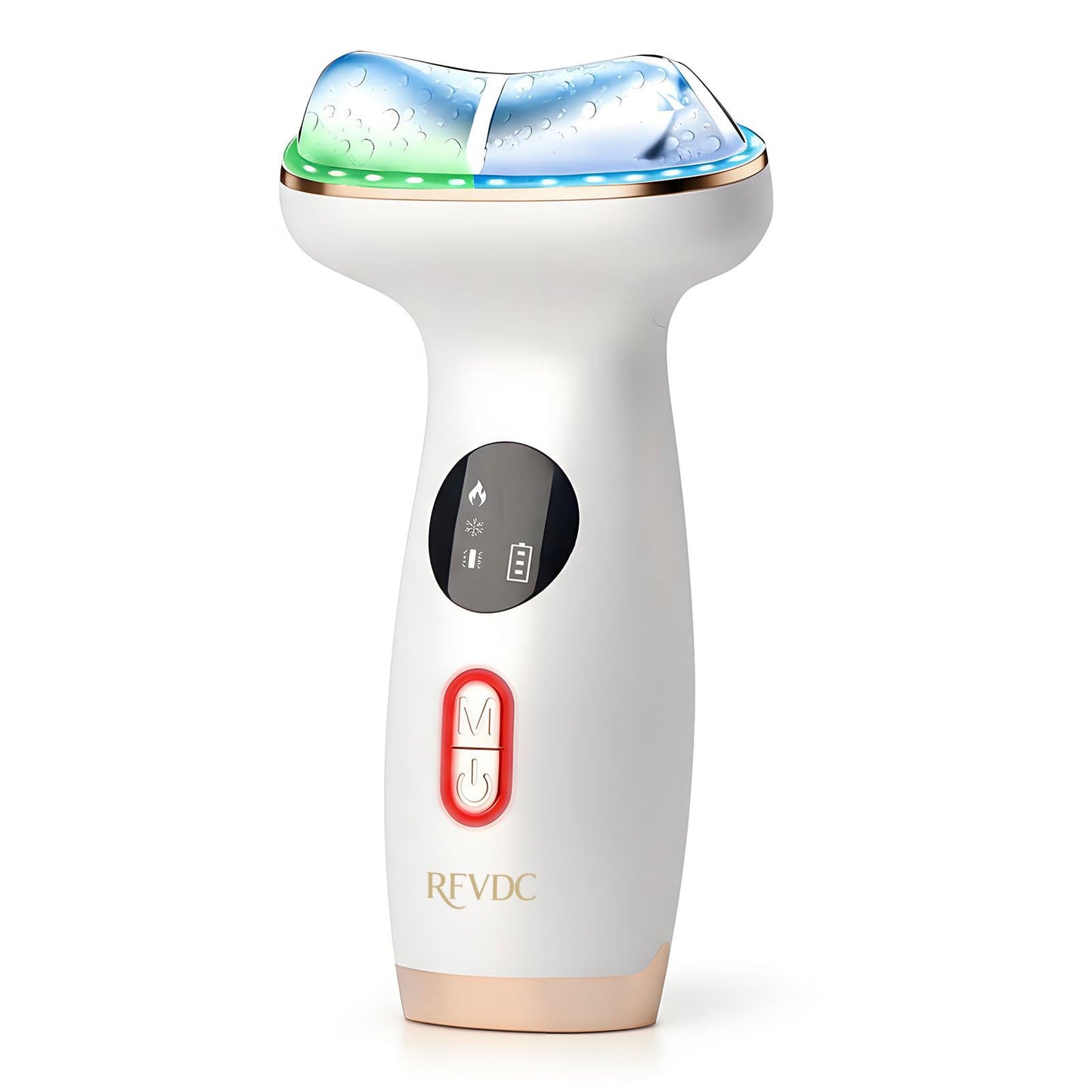 Cold Heat Facial Massager Red Light Therapy for Face Neck Eye Lifting Firming Depuffing,7-in-1 LED Facial Sculptor Skin Care,Cooling Electric gua sha Lift Device Reduce Forehead Frown Smile Line