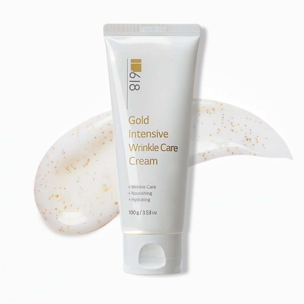 1.618 Intensive Wrinkle Care Cream — Korean Anti-Aging Face Moisturizer with 24K Gold, GABA, 17 Amino Acids & Adenosine | Hydrating & Firming, For Women & Men, 3.52 oz