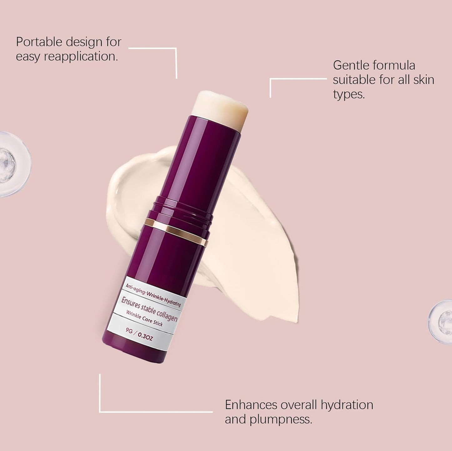 2PCS Calcium Multi Balm, cementerre calcium multi balm，Korean collagen moisturizing stick, anti wrinkle moisturizing cream for intensive repair, firming skin, suitable for eyes, neck and face