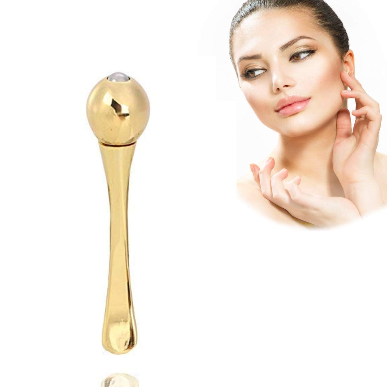 Eye Cream Massage Sticks, Zinc Alloy Eye Cream Applicator Eye Anti Wrinkle Eye Fatigue Relief Massage Stick for Facial-Treatments-and-Masks Cream Scoop DIY Cosmetic Tool