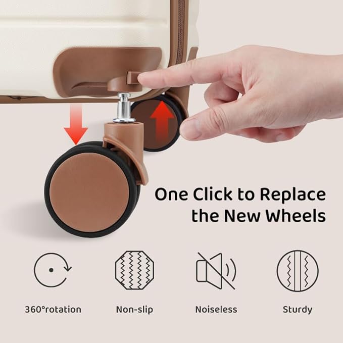 Carry On Luggage Sets,20 Inch Carry-on Suitcase with Spinner Wheels,PC+ABS Lightweight Hardshell with TSA lock,Airline Approved YKK Zippers (navy)