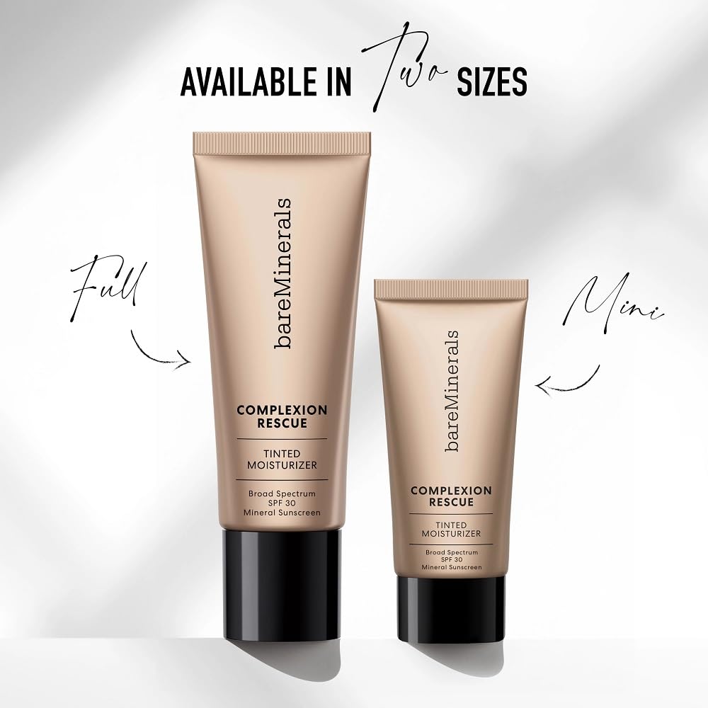bareMinerals Complexion Rescue Tinted Moisturizer for Face with SPF 30, Travel Size, Opal 01