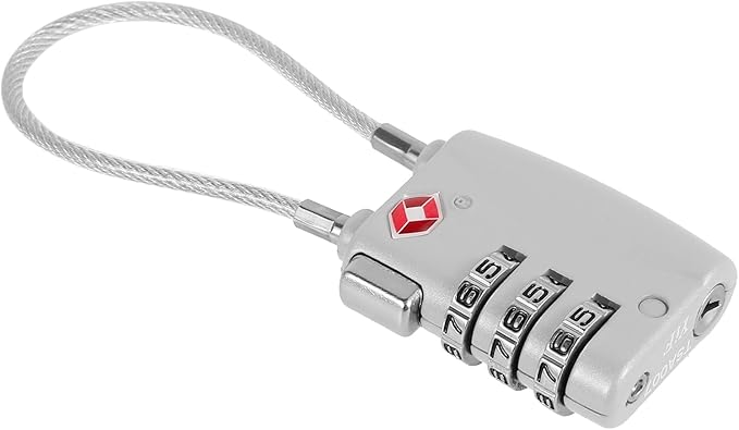 1Pcs Luggage Locks 3 Digit Travel Combination Locks Portable Small Combination Padlocks Zinc Alloy Suitcase Locks for Travel Bag Suitcase Lockers Backpack,Silver