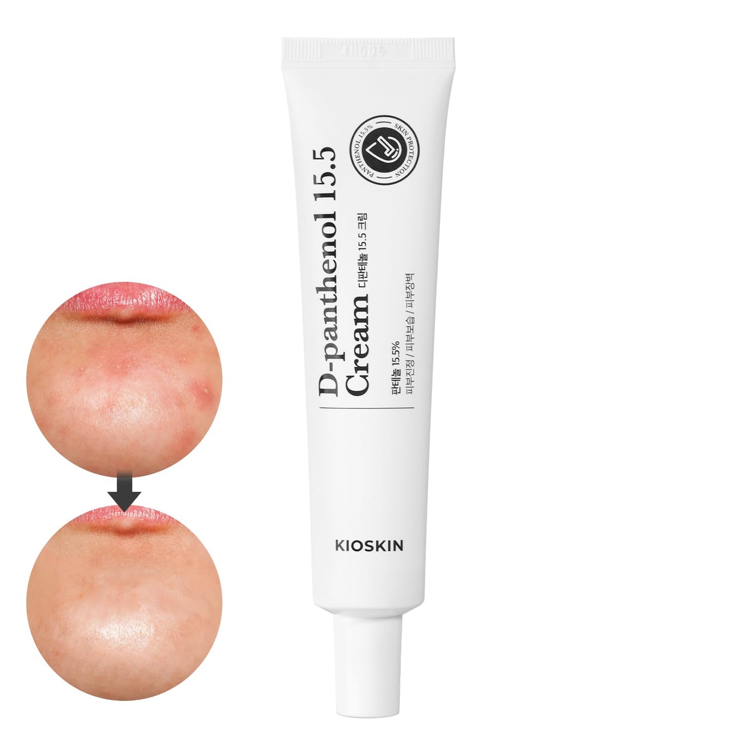 KIOSKIN 31% Reduction in Sebum & 15.5% High-Dose D-Panthenol – Calms Redness, Repairs Skin Barrier & Locks in Hydration – With Heartleaf Extract & Hyaluronic Acid – Korean Skincare Top Barrier Cream