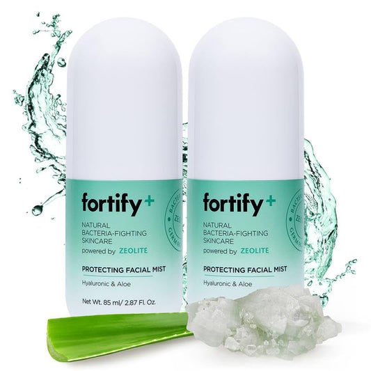 Fortify Skincare Face Mist Hydrating Spray - Hyaluronic Acid & Aloe - Dermatologist Tested, Anti-Aging, Travel Size Capsule - Fragrance-Free, Cruelty-Free - For All Skin Types - Made in Korea - 2 Pack