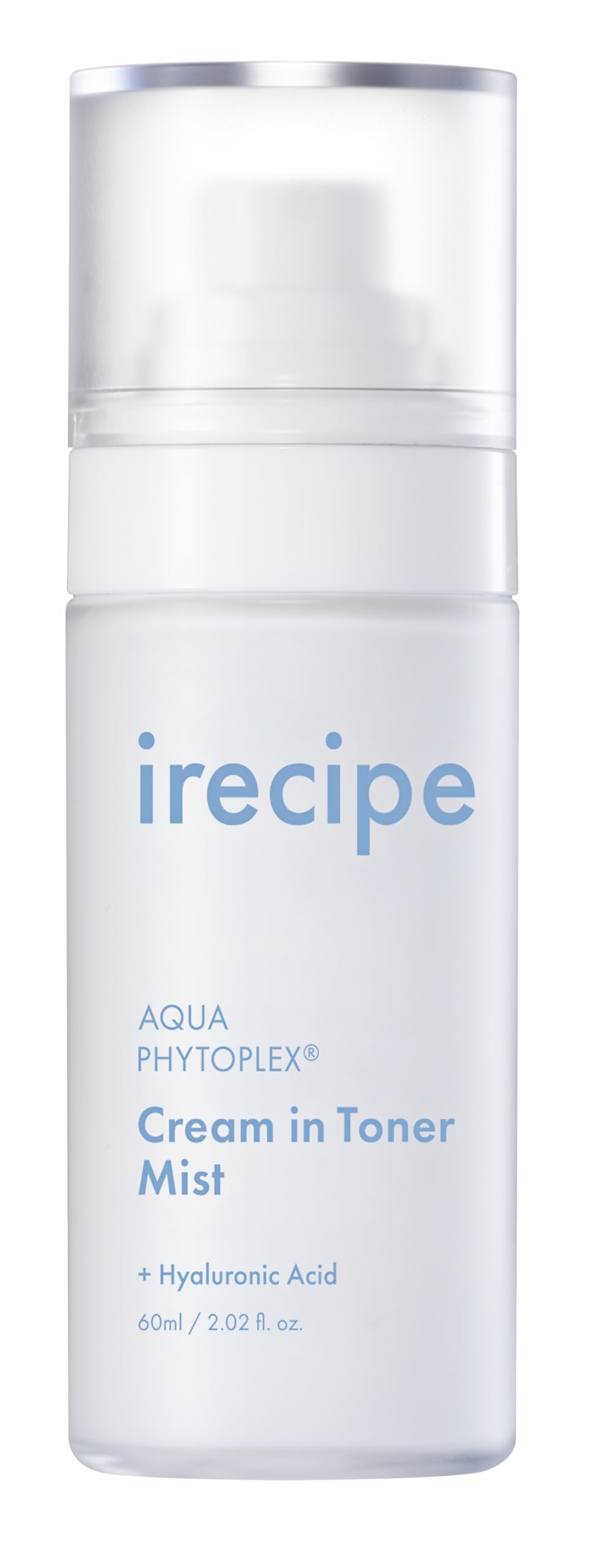 IRECIPE Aqua Phytoplex Cream in Toner Mist Long Lasting Deep Hydration, All-in-One Facial Mist for All Skin Type Unscented Clean Beauty, Vegan, Cruelty Free, Korean Skincare (60ml / 2.02 oz)