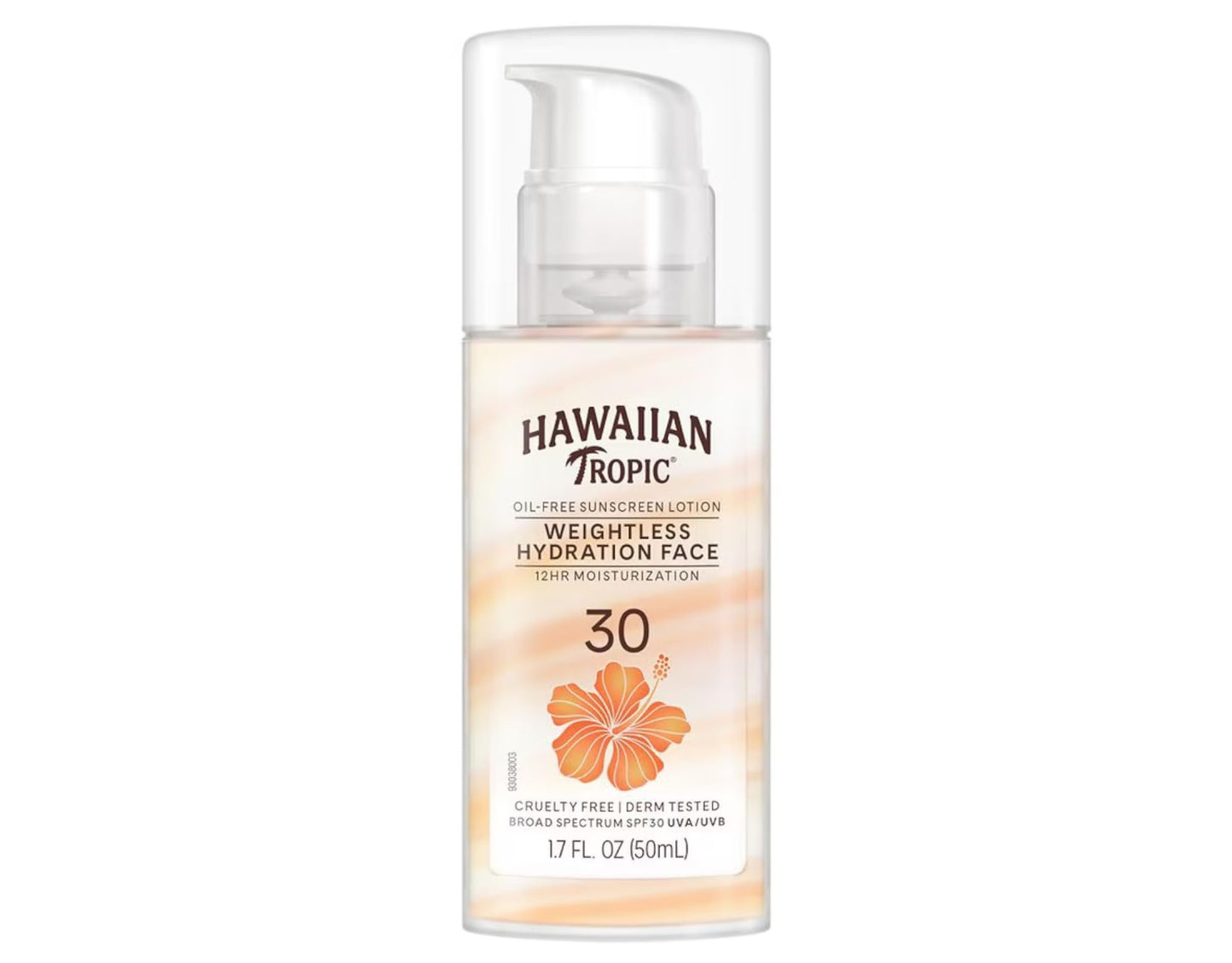 Hawaiian Tropic Weightless Hydration Lotion Sunscreen for Face SPF 30, 1.7oz (2 PACK) | Travel Size Sunscreen, Oil Free Face Sunscreen, Sunblock Face, Mini Sunscreen SPF 30, 1.7oz (1.7 fl. oz., 2)