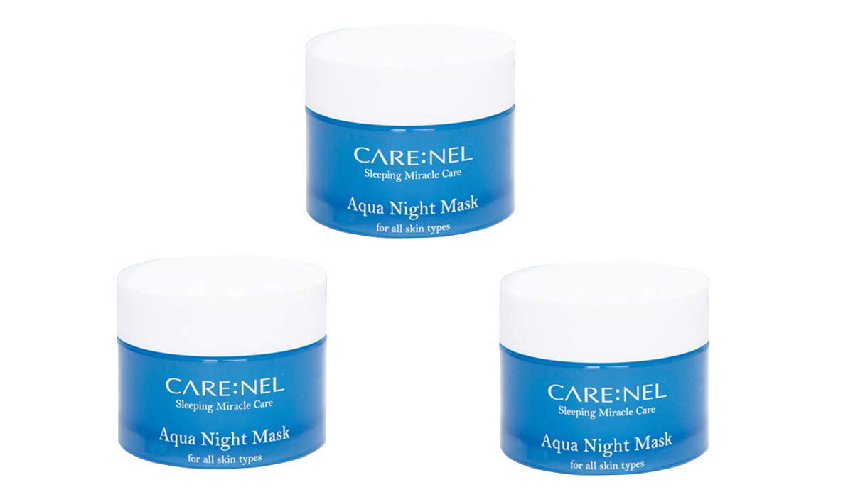 Korean Beauty Aqua Night Mask - Facial Self Skin Care Products Water Sleeping Masks 15ml/0.5 fl.oz (3 set) Gifts for Women - Acne Wrinkle remover - moisturizing hydrating Effect