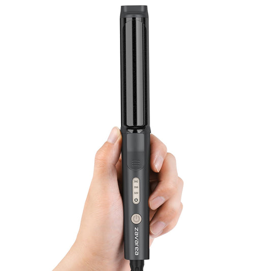 Zavarea Travel Curling Iron, 1 Inch Mini Curling Iron for Short Hair, Ceramic Barrel with 3 Adjustable Temp, Dual Voltage for Travel, Auto Shut-Off, Includes Storage Bag