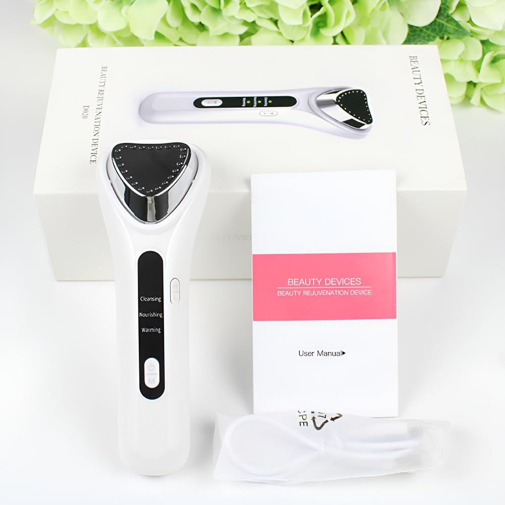 BIOESTHE Facial Toning Machinesr Electric Face Lifting Anti Aging Skin Tightening Firming Skin Care Tool with Smart Warmth Therapy Vibration Cleansing Nourishing for Radiant Skin