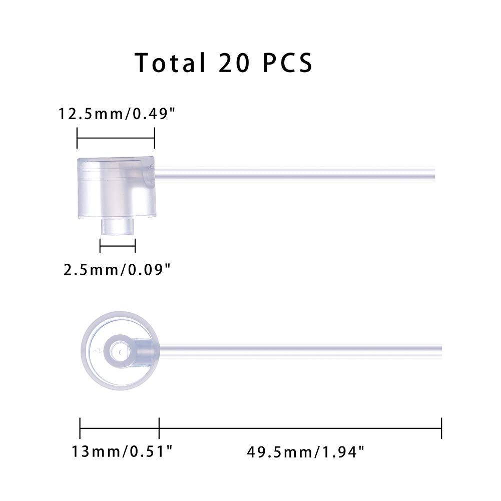 PH PandaHall 20pcs Perfume Refill Pump Perfumes Dispenser Pump Cosmetic Dispenser Pumps Transfer Tool for Small Travel Refillable Perfume Atomizer Spray Bottle, No Bottles