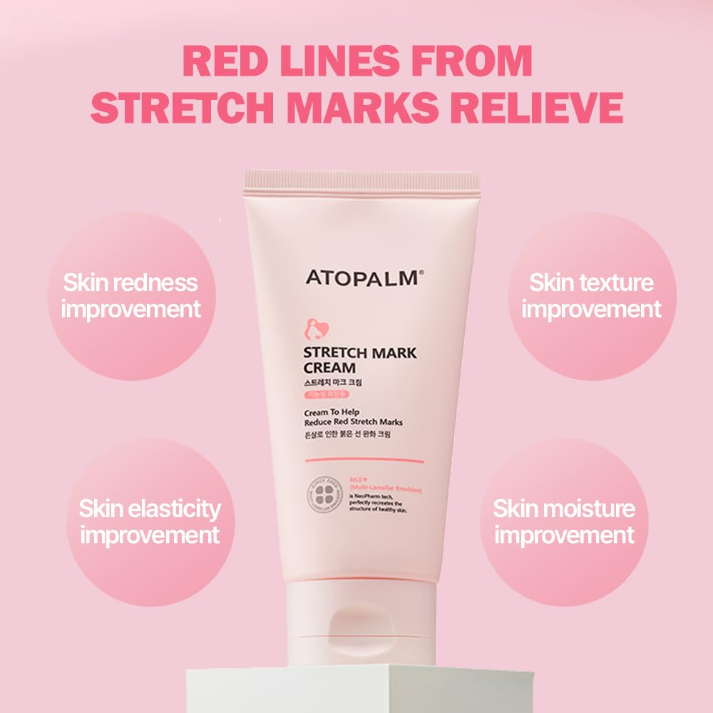 ATOPALM Maternity Care Stretch Mark Cream, 150ml 5 Fl Oz, Canola Oil Postpartum Skin Care| Pregnancy Red Lines Relief | Skin Swelling Elasticity Improvement| Gentle Body Moisturizing | Kbeauty