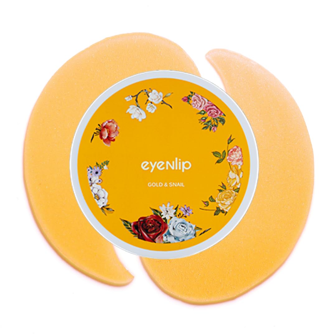Gold & Snail Hydrogel Eye Patch 60 pcs - Hydrating Under-Eye Gel Patches with Snail Secretion Filtrate, Colloidal Gold and Collagen for Revitalizing Care, Korean Skincare