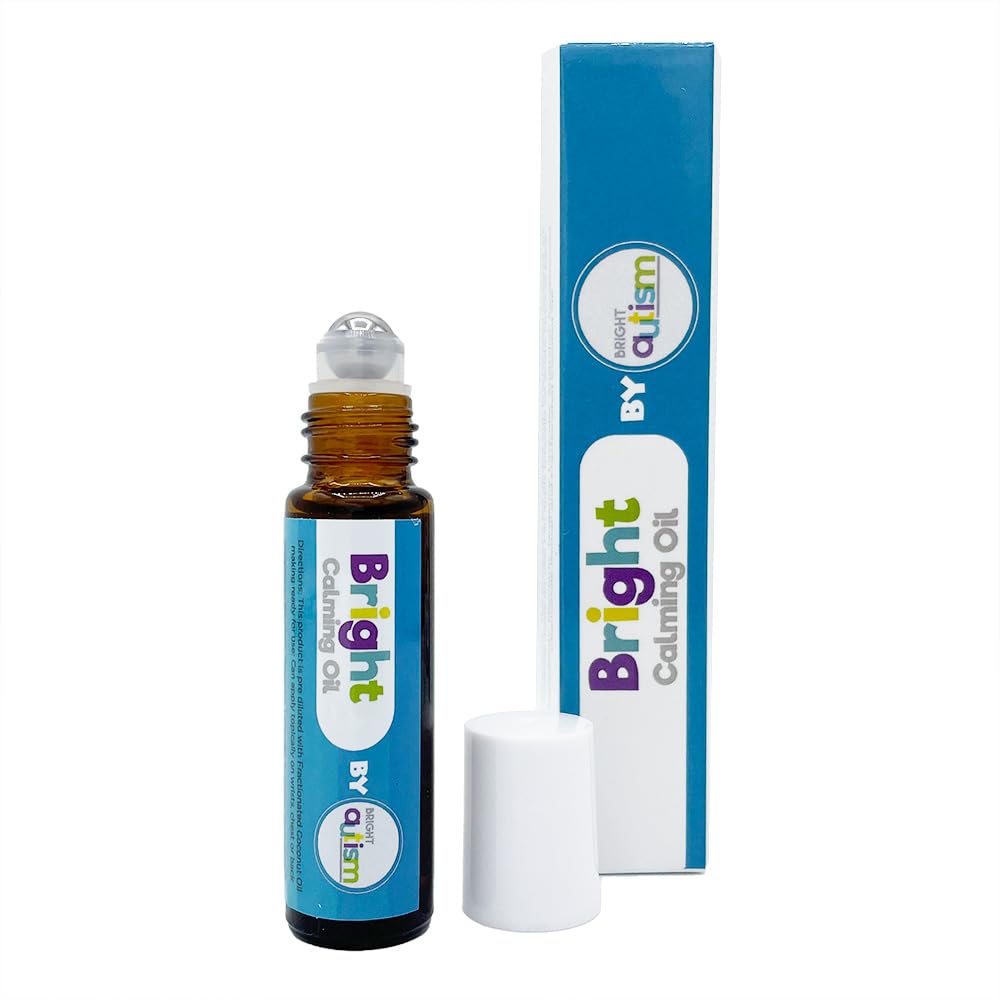 Bright Calming Oil by Bright Autism - Essential Kids Oil for Stress Relief - Natural Sleep Aid, Gentle Organic Blend Roll-On 10ml - Great Addition to Your Kids Sleep Routine.