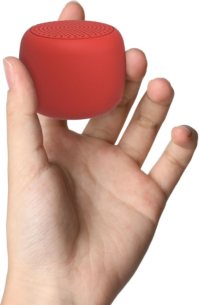 Babelio White Noise Sound Machine for Adults Kids Baby, Mini, 15 Non-looping Sounds, Timer, Memory Function, Easy to Pocket and Travel Red