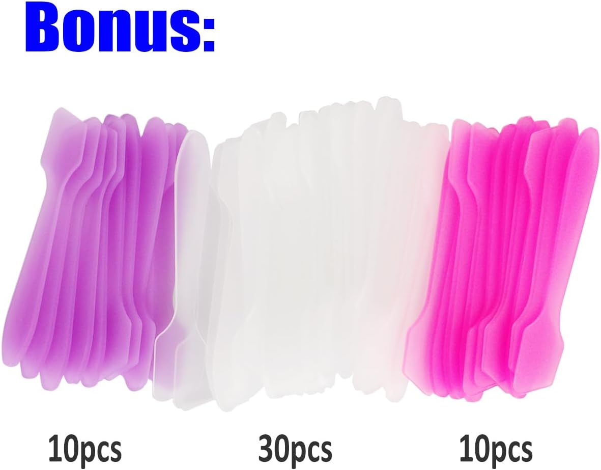 Wopanxye 50pcs 3 Gram Sample Containers with Lids, 3ml Mini Makeup Jars, 3g Empty Plastic Travel Cosmetic Pot Bottle for Eye-shadow, Powder, Salves, Beads, Mascara, Toner, Essence, Lip Scrubs Balms