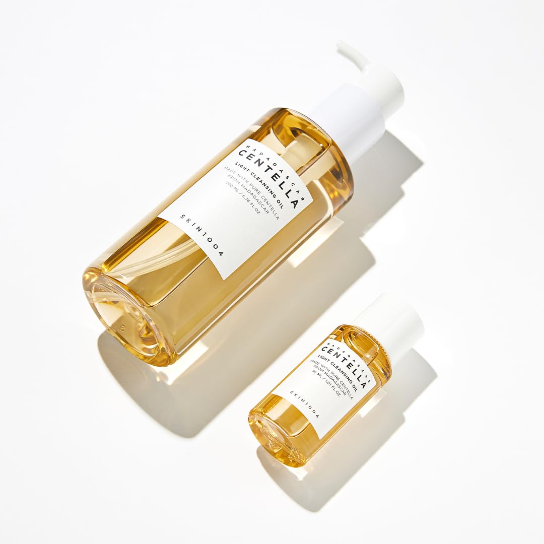 SKIN1004 Madagascar Centella Travel Kit, Toner, Ampoule, Soothing Cream, Cleansing Oil, Ampoule Foam, Basic Skincare Trial Kit Box , Gift Sets for Mom, Women & Mothers Day, Compact Size