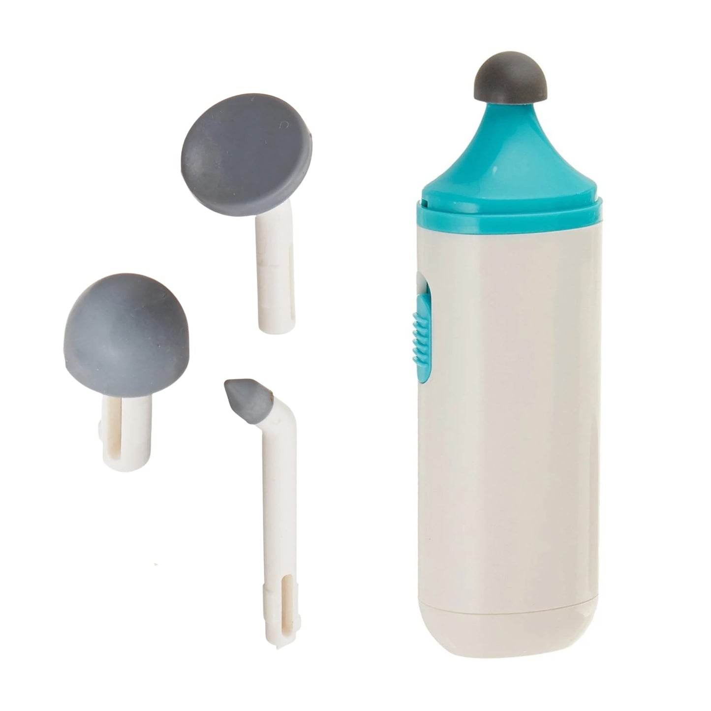 Rolyan Mini Massager with Battery, Handheld Compact Massager with Interchangeable Heads Reduces Scar Visibility, Quiet Vibration, Ergonomic Grip, Portable for On-the-Go Use, Battery Operated