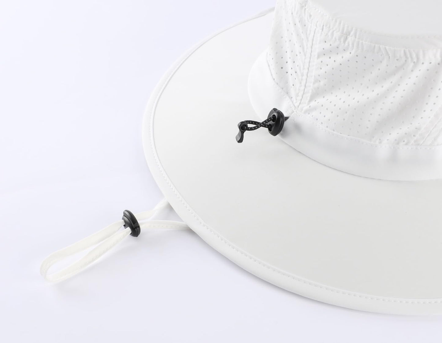 Home Prefer UPF 50+ Wide Brim Sun Hat for Men Women Foldable Beach Bucket Hat Summer Outdoor Fishing Hat UV Sun Protection Cap for Hiking Gardening Golf White