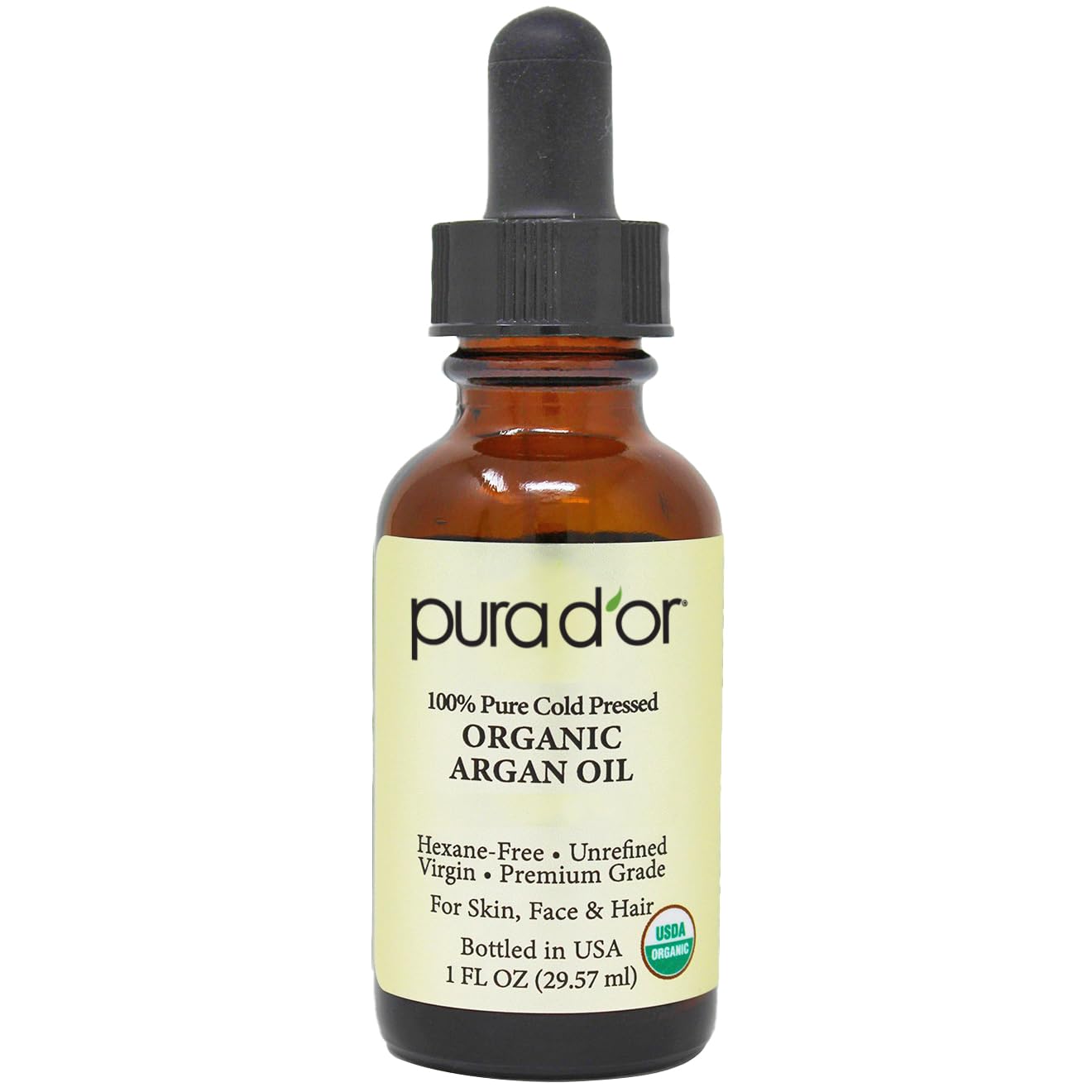 PURA D'OR MOUNTAIN TOP Orangic Argan Oil, 1 oz (Packaging may vary)