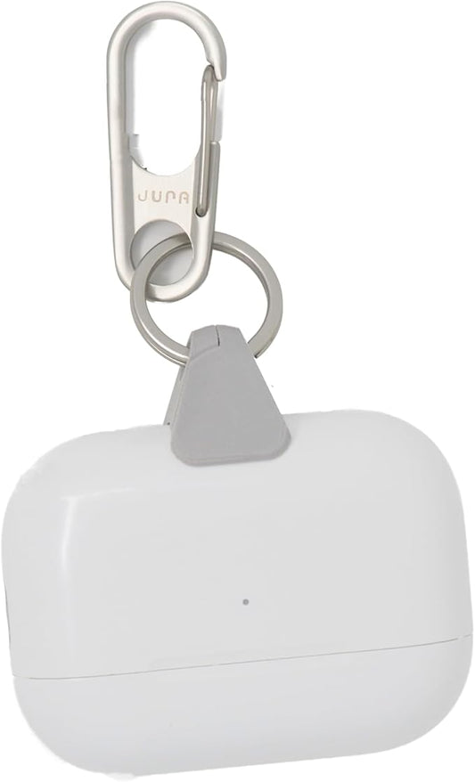 JURA Anchor for All Apple AirPods - Silver Carabiner - Lunar Gray Anchor - Lightning & USB-C Port