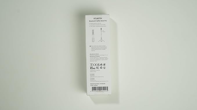 ATUMTEK Selfie Stick Tripod, 3-in-1 Extendable Aluminum Phone Tripod with Detachable Bluetooth Remote, Compatible with iPhone 17/16/15/14/13/12/11/11 Pro/XS Max/XR and Samsung Smartphones, White