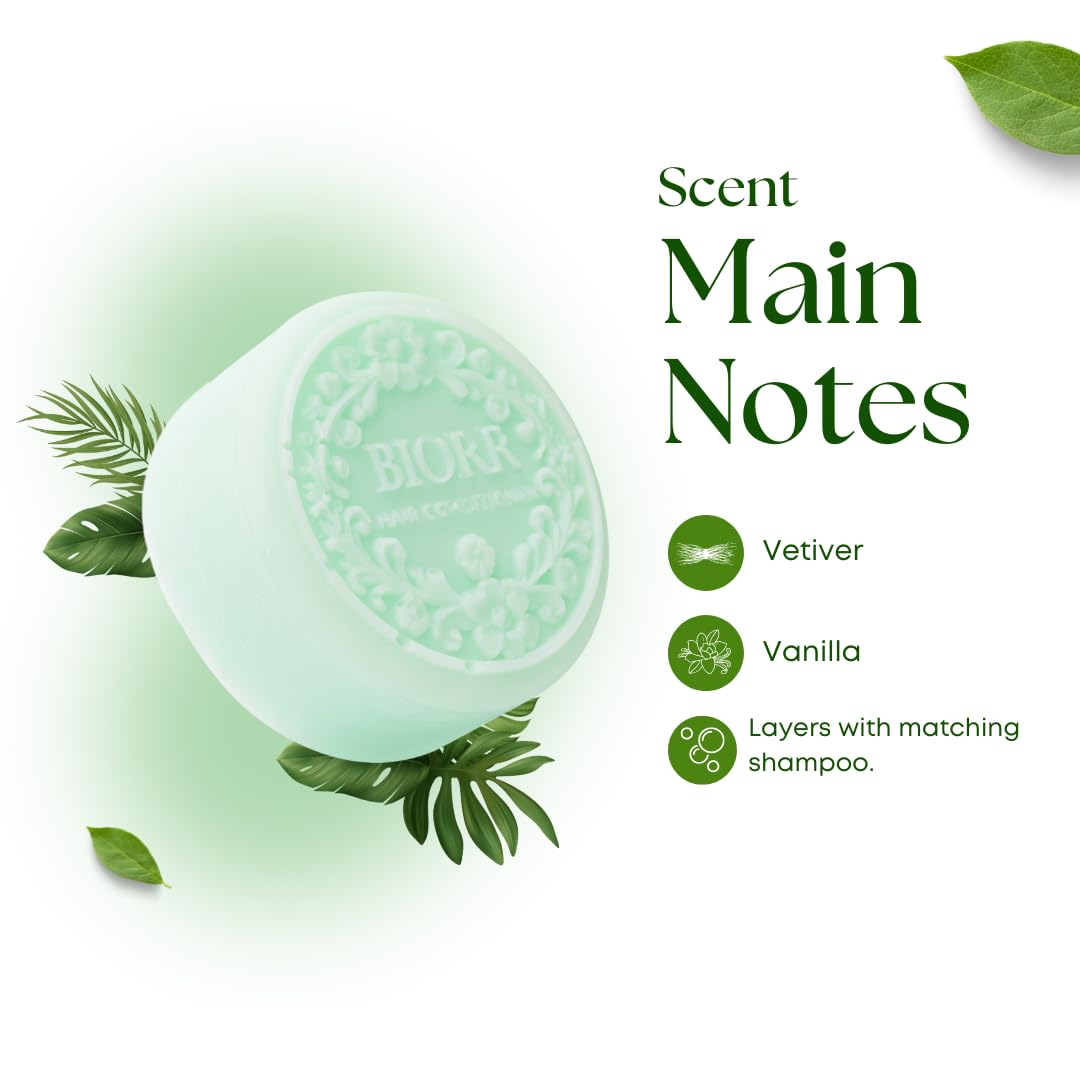 Castor Oil Conditioner Bar for Hair Growth & Strength | Oat Protein, Murumuru & Coconut – pH-Balanced, Vegan, Frizz Control & Deep Nourishing – Plastic-Free Luxe Bar | 80+ Washes