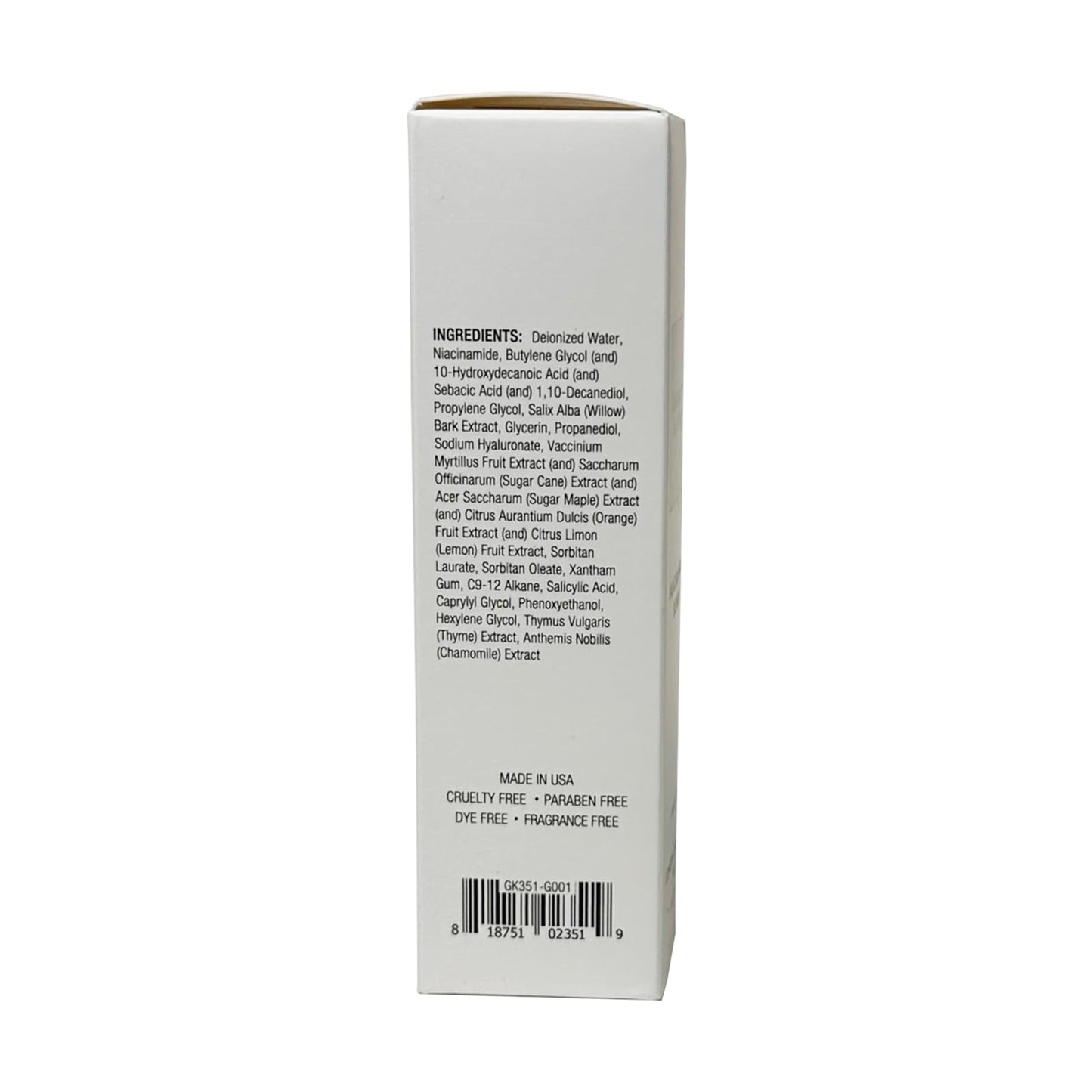 Niacinamide Serum - Minimizes Appearance of Pores, Balances Sebum Without Drying Skin, and Strengthens Moisture Barrier with Salicylic Acid and Hyaluronic Acid For Face - 1 oz by Georgette Klinger