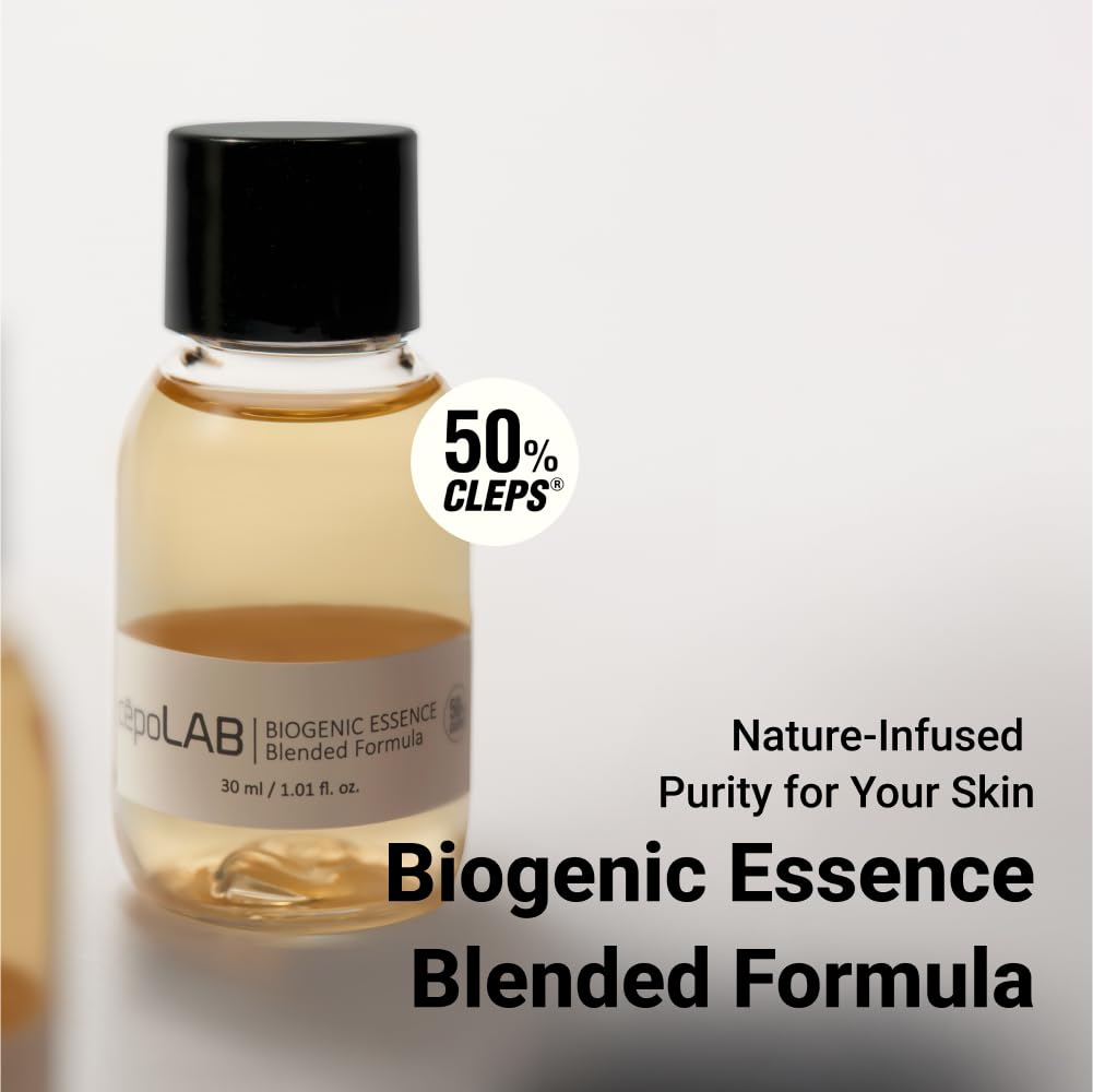cepoLAB Biogenic Essence 50% CLEPS® Blended Formula, Hydrating Face Serum with Misun Tree Water – Korean Skincare for Dull & Dehydrated Skin, 1.01 fl.oz