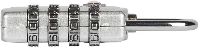 3 Pack TSA Luggage Locks with 4 Digit Combination – Heavy Duty Set Your Own Padlocks for Travel, Baggage, Suitcases & Backpacks - Silver