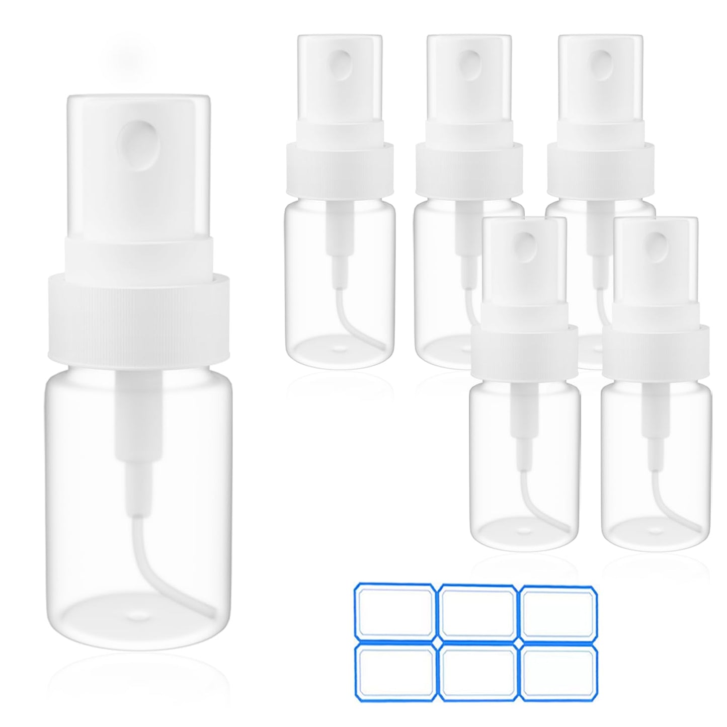 DTDNZKN 6 Pack 0.17 Oz (5ml) Mini Perfume Travel Refillable Bottles, Fine Mist Refillable Mini Perfume Atomizer, Empty Pump Container for Traveling and Outgoing