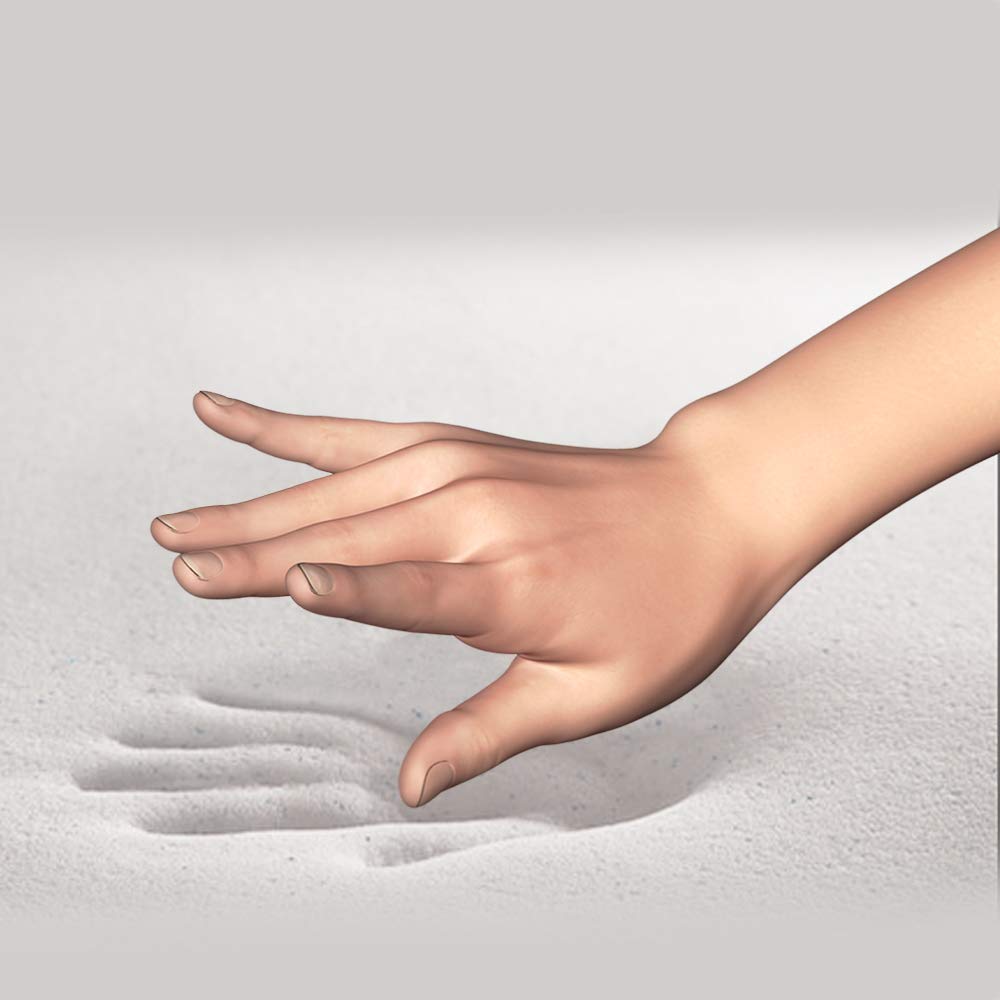 Cloudz Comfort Gel Memory Foam Travel Neck Pillow - Blue