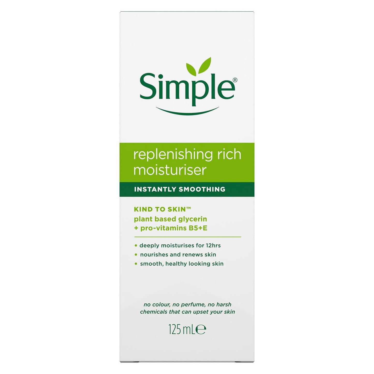 6 x Simple Kind to Skin Replenishing Rich Moisturiser 125ml