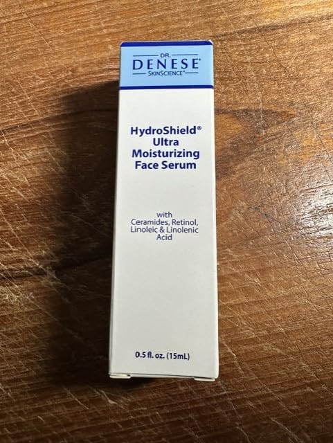 Dr. Denese SkinScience HydroShield Ultra Moisturizing Face Serum Locks In Moisture with Retinol & Ceramides - Reduce Appearance of Wrinkles, Increased Hydration & Tightness - Cruelty-Free - .5oz