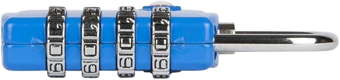 3 Pack TSA Luggage Locks with 4 Digit Combination – Heavy Duty Set Your Own Padlocks for Travel, Baggage, Suitcases & Backpacks - Blue