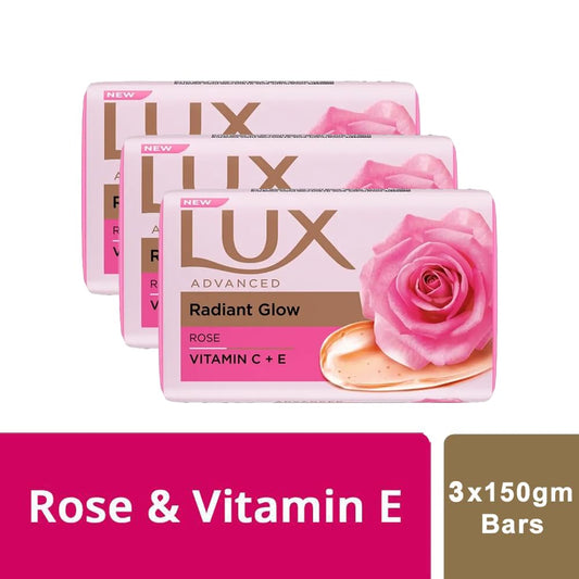 LUX Soft Touch Silk Essence & Rose Water Soap Bar,5.2 Ounce (Pack of 3)
