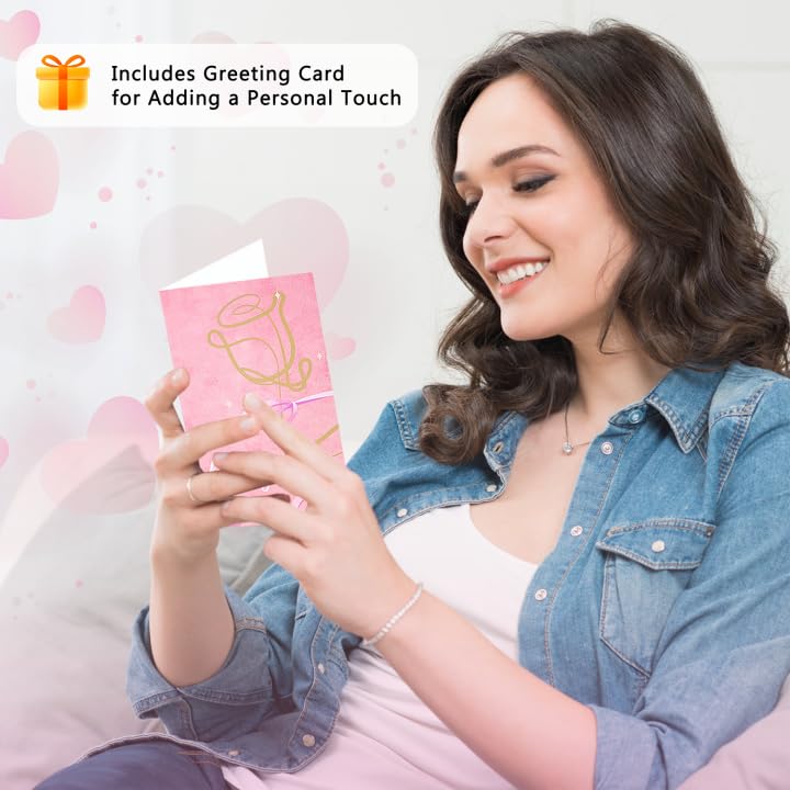 Birthday Gifts for Women Self Care Set Get Well Soon Gift Baskets, Relaxing Rose Spa Gift Basket Care Package for Women Mom Her Girlfriend Sister Teacher Best Friend Wife Grandma