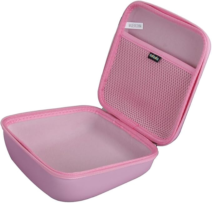 Adada Hard Travel Case for noot Products K11/Elecder i37 Kids Headphones(Only Case) (Pink)