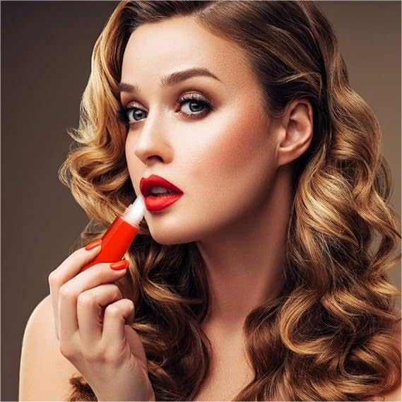 uadbau 6PCS Empty Lip Gloss Tubes - 8ml Clear Lip Balm Tubes with 5ml Syringes - Refillable Squeeze Lip Balm Containers - Mini Cosmetic Soft for DIY Lip Gloss and Travel Toiletries