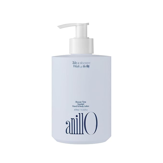 ANILLO Shower Time Scented Body Lotion – Vegan Hand & Body Lotion with Ceramide & Botanical Oils, Free from Paraben, Silicone, Sulfate, Blue Agave Scent, 15.22 fl.oz