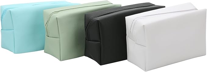 Bridesmaid Proposal Gifts Letter Cosmetic makeup bag bulk for Wedding Party Favors Bachelorette party decorations Toiletry Organizer Bag Makeup Case Gift (8, Blue)