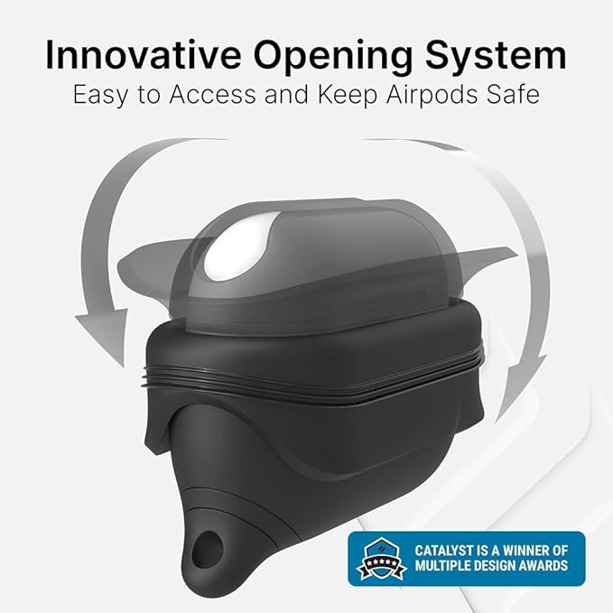 Catalyst Waterproof Case for AirPods Pro 2nd Generation and AirPods Pro 1st Generation - Wireless and USB-C Charging Compatible, One Piece Design, High Drop Protection Case with Lanyard