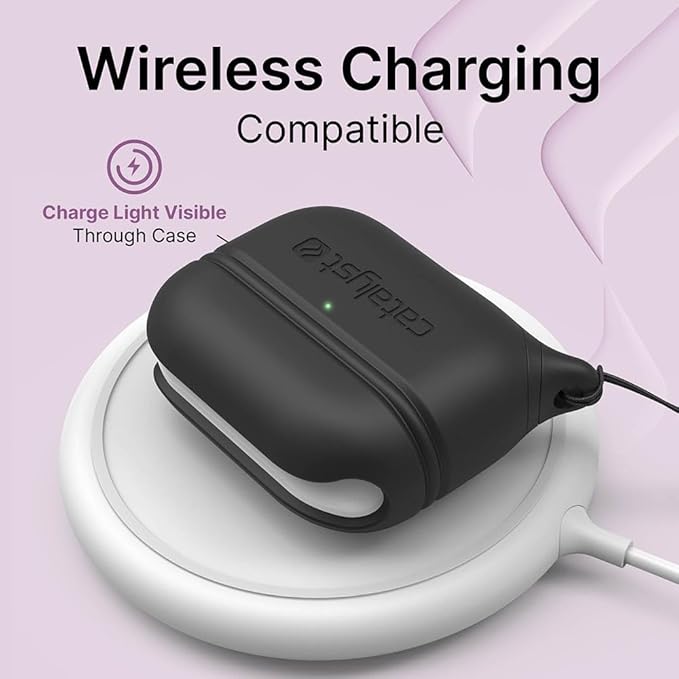 Catalyst Waterproof Case for AirPods Pro 2nd Generation and AirPods Pro 1st Generation - Wireless and USB-C Charging Compatible, One Piece Design, High Drop Protection Case with Lanyard