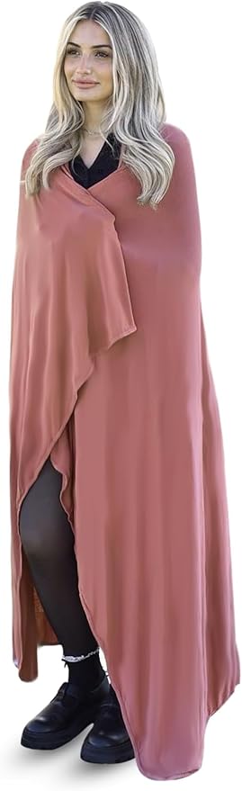 K E L O R Luxury Cooling Travel Blanket - Stretchy, Lightweight Soft & Breathable Shawl Wraps for Women