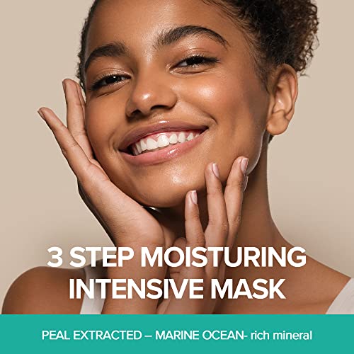 JMsolution Marine Luminous Pearl Deep Moisture 3 Step Skin Care Face Mask - Korean Skincare Facial Mask - boosting Brightening Moisturizing-10 Sheets for Dry Skin