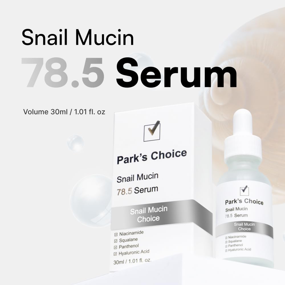 Park's Choice Snail Mucin 78.5 Serum with Niacinamide & Panthenol, 1.01 fl.oz.
