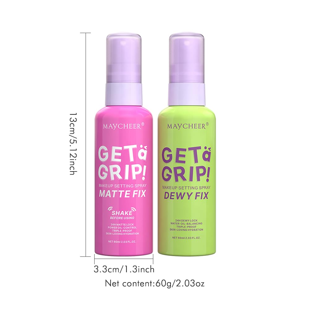 LAMUSELAND Makeup Setting Spray, Oil Control Long Lasting Hydrating Matte Waterproof Travel Size Setting Spray for Face (3, M)