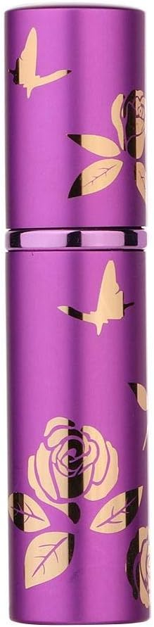 Portable Refillable Perfume Bottle, travel perfume bottle refillable Mini Refillable Bottle, Aluminum housing Atomizer Empty Cosmetic Spray Bottle 10ml (04)