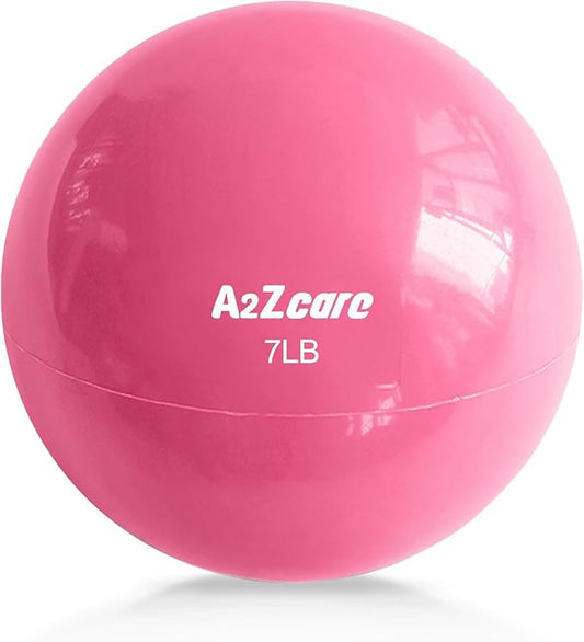 A2ZCARE Toning Ball - Weighted Toning Exercise Ball - Soft Weighted Medicine Ball for Pilates, Yoga, Physical Therapy and Fitness