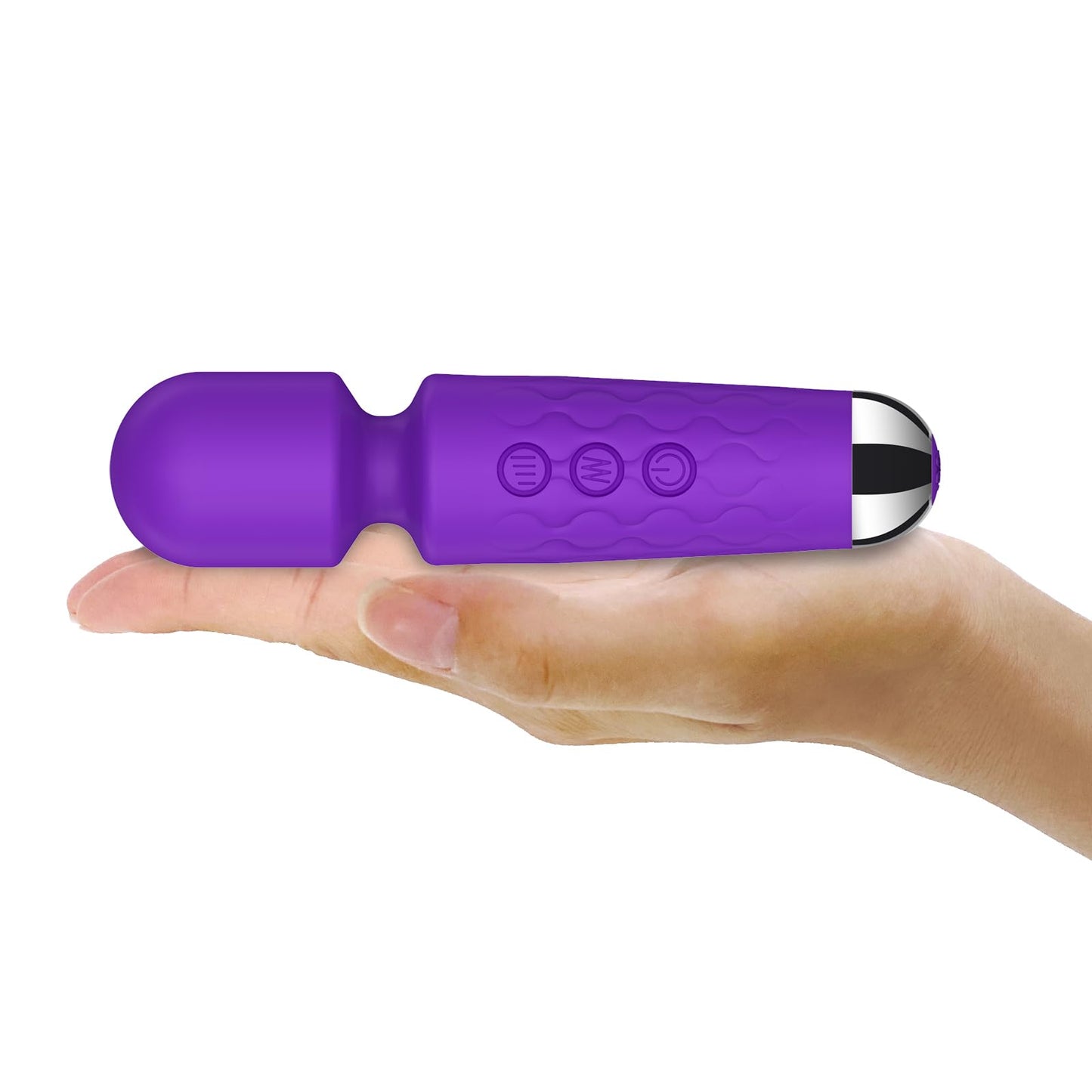 Kitppit Back Relaxation Massager - Rechargeable Mini Electric Body Massager - for Foot - Arm Muscle Relaxation (Purple)